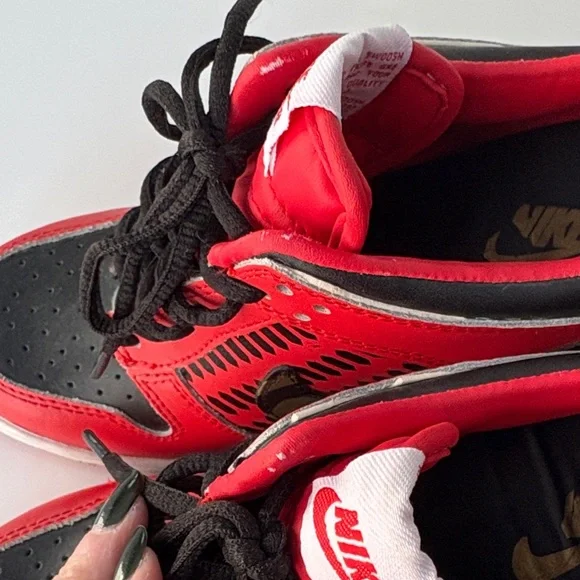 Nike Y2K Red and Black Heeled Sneakers size 7 - Picture 5 of 10
